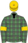 McAlpine tartan, gold armlets and cap