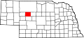State map highlighting Hooker County