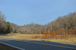 Along State Route 139 in the township's northeast