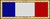 Vertical tricolor red (blue, white, red) with gold border
