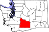 State map highlighting Yakima County