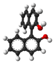 Ball-and-stick model of R-BINOL