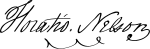 Horatio Nelson Signature.svg