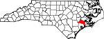 State map highlighting Jones County