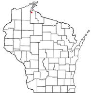 Location of White River, Wisconsin