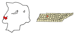 Location in Humphreys County, Tennessee