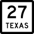 State Highway 27 marker