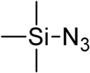 Skeletal formula of Trimethylsilyl azide