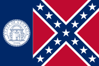Georgia state flag, 1956–2001
