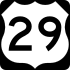 U.S. Route 29 marker