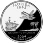 Florida quarter dollar coin