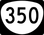 Oregon Route 350 marker