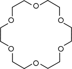 Chemical structure of 18-crown-6