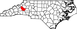 State map highlighting Burke County
