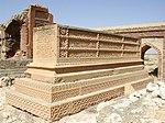 Quranic artwork at a decorated grave in the necropolis at Makli, Thatta.jpg