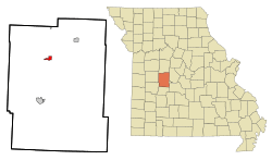 Location of Lincoln, Missouri