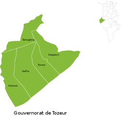 Subdivisions of Tozeur Governorate