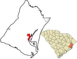 Location in Georgetown County and the state of South Carolina.
