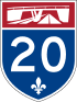 Autoroute 20 shield