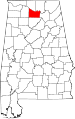 State map highlighting Morgan County
