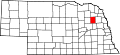 State map highlighting Stanton County