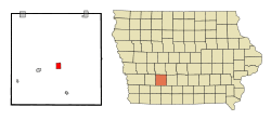 Location of Greenfield, Iowa