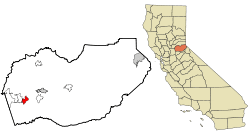 Location in El Dorado County and the state of California
