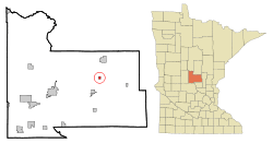 Location of Lastrup, Minnesota