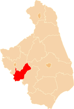 Location within the voivodeship