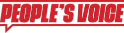 Logo of the biweekly newspaper "People's Voice"