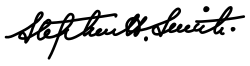 Signature of Stephen H. Smith.svg