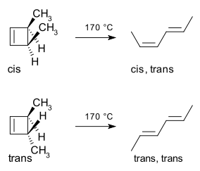 Dimethylcyclobutene isomerization