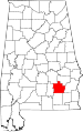 State map highlighting Pike County