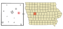 Location of Glidden, Iowa