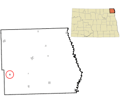 Location of Mountain, North Dakota