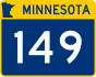 Trunk Highway 149 marker