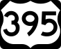 U.S. Route 395 marker