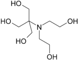 Skeletal formula of bis-tris methane