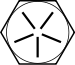 Hex cap screw-grade 7.svg