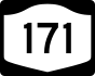 New York State Route 171 marker