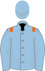 Light blue, orange epaulets