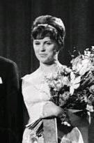 Grethe Ingmann at the Danish preselection for the Dansk Melodi Grand Prix 1963