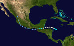 1945 Atlantic hurricane 10 track.png