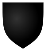 A coat of arms showing an empty black field