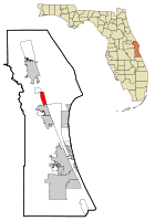Location in Brevard County and the state of Florida