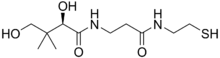 Stereo, skeletal formula of pantetheine (R)