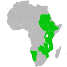 Sylvietta whytii native distribution map.png