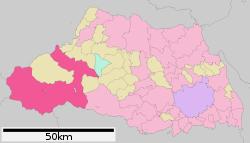 Location of Chichibu in Saitama Prefecture
