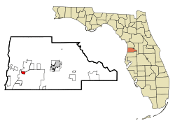Location in Hernando County and the state of Florida