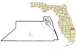 Location in Martin County and the state of Florida